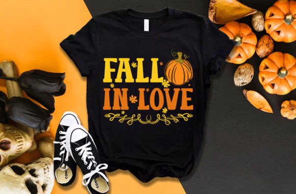 Autumn's Embrace: Fall in Love 2 Typography Design