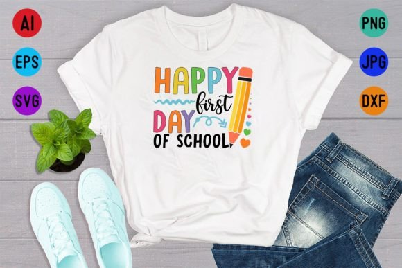 Celebrate New Beginnings: The Joy of a First Day of School T-Shirt Design