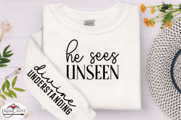 He Sees Unseen Sleeve SVG: A Modern Design Asset