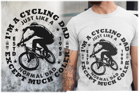 I'm a Cycling Dad T-Shirt Design: A Premier Graphic Asset