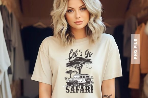 Let’s Go on a Safari T-shirt Design: A Creative Asset for Modern Merchandise
