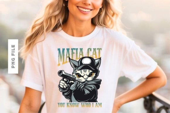 Mafia Cat T-shirt Design: A Premium Creative Asset for Modern Brands