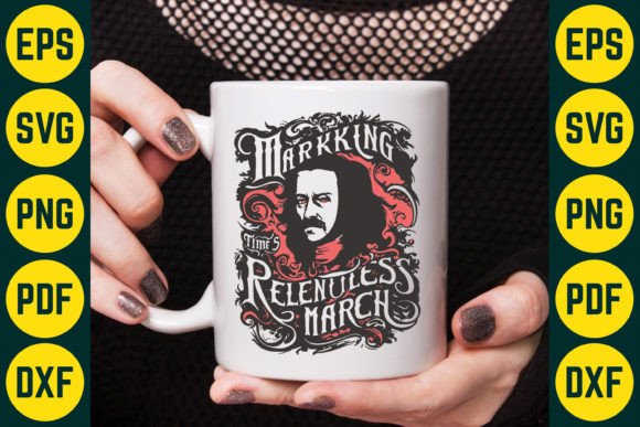 Marking Time's Relentless March: A Gothic Design for Modern Projects