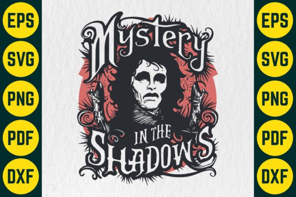 Mystery in the Shadows T-Shirt Design