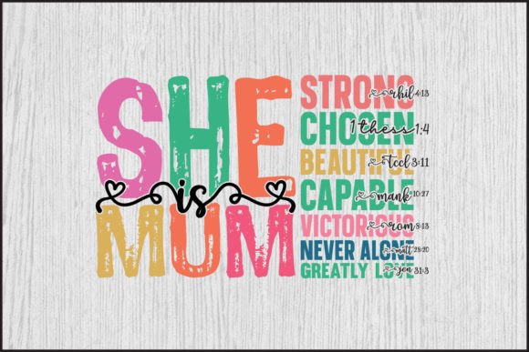 She is Mum Mama Gigi: A Versatile SVG & PNG Design