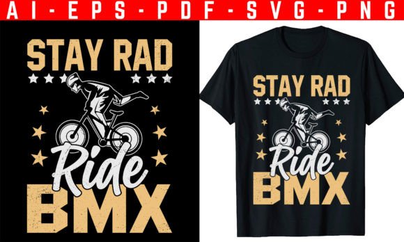 Stay Rad, Ride BMX: A Dynamic Design Asset for Creators