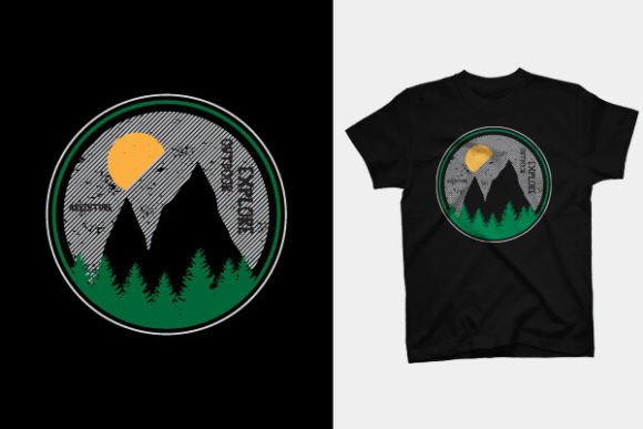 T SHIRT DESIGN - EXPLORE OUTDOOR: Creative Assets for Modern Brands